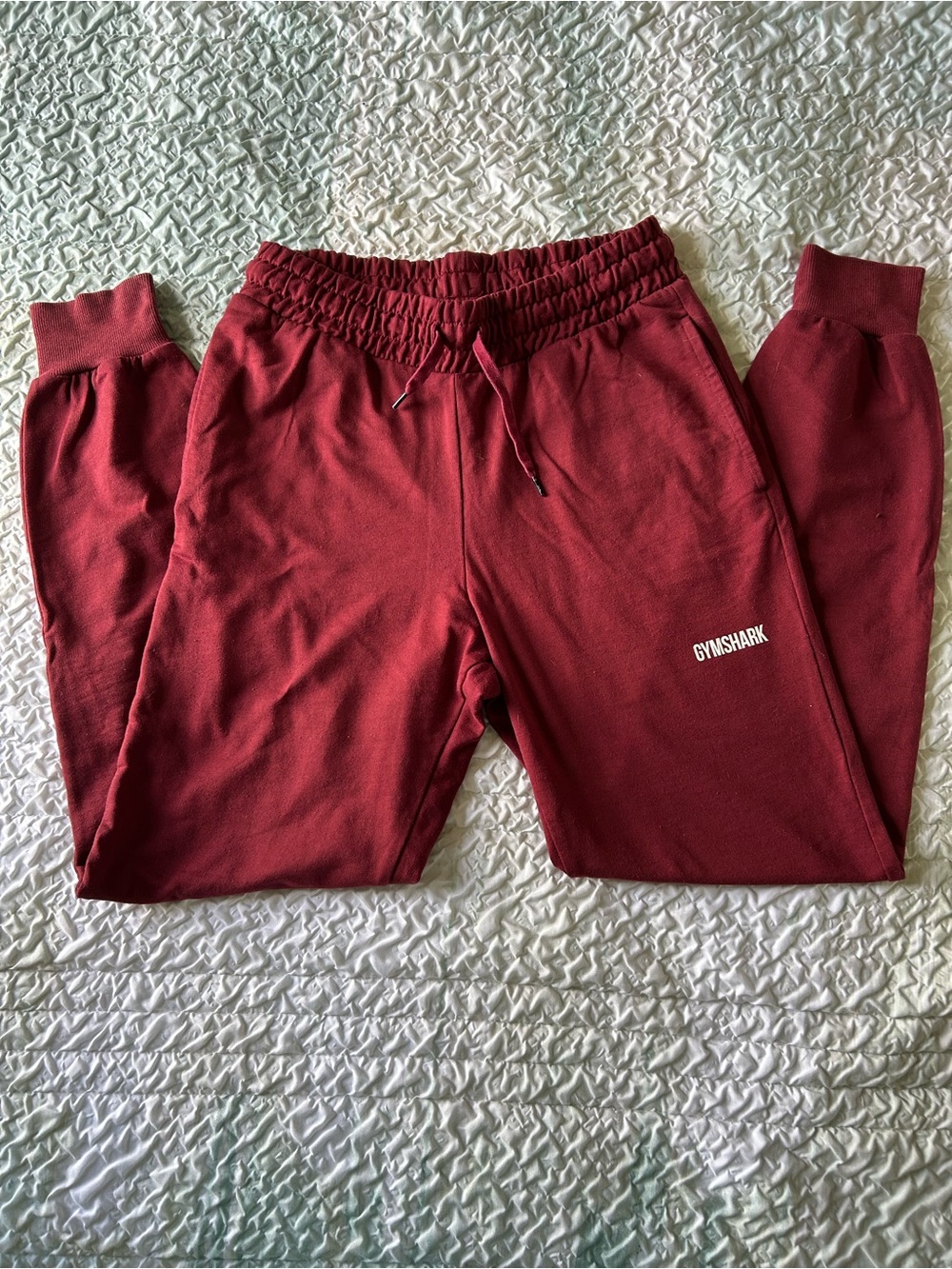 Gymshark Maroon Drawstring Joggers